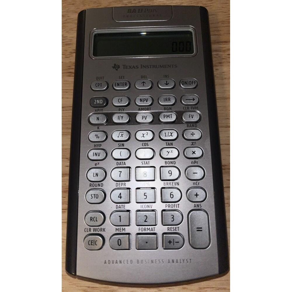 Texas Instruments BA II Plus Professional Financial Calculator S-0307 - Picture 7 of 11